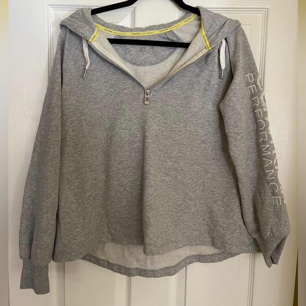 Light Grey quarter zip hoodie!